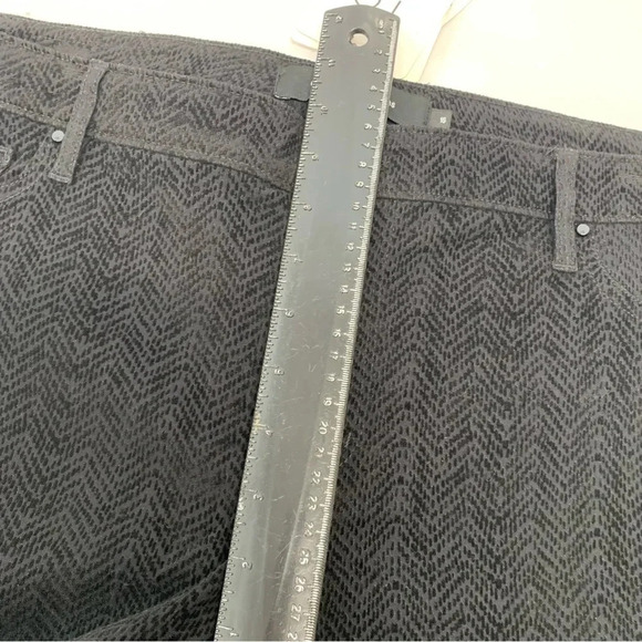 Calvin Klein Jeans Pants Woman 16  Black Textured Skinny Pockets Zip  Work NEW - Picture 10 of 12